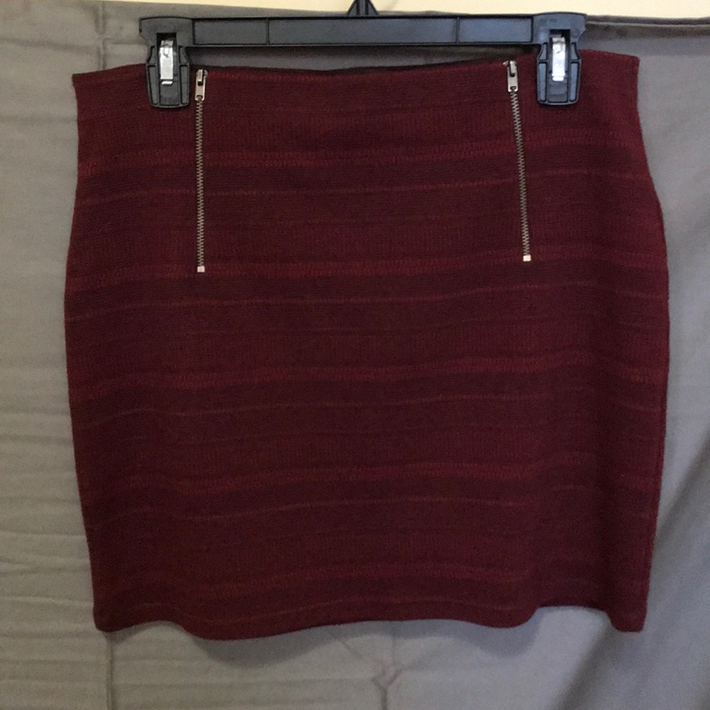 Hollister Mini Skirt with side zippers